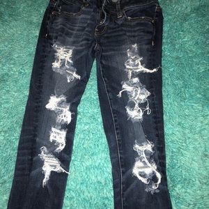 distressed jeans